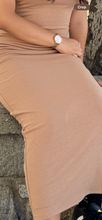 Load image into Gallery viewer, Mocha ribbed dress (XL , L )