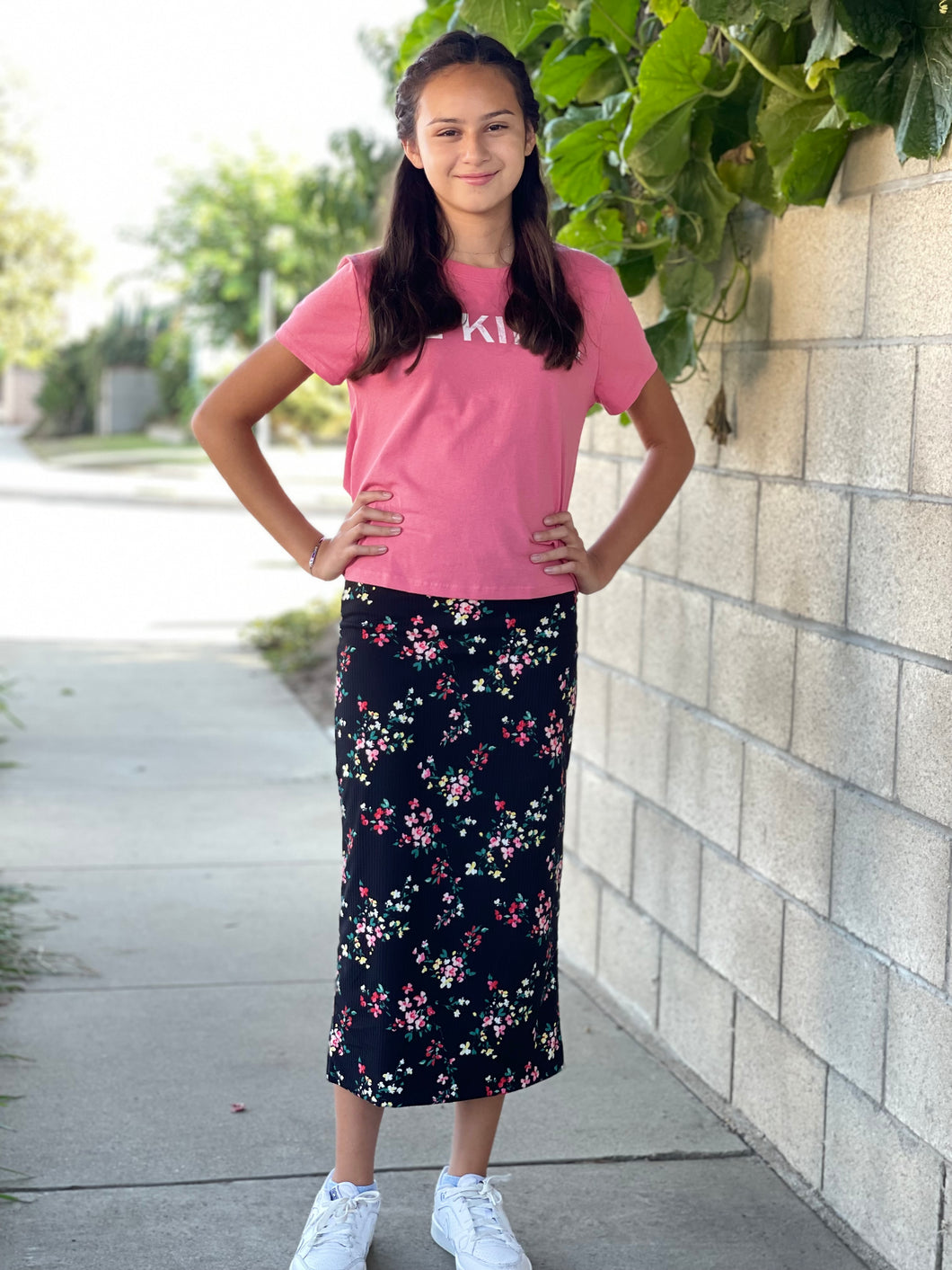 Black floral